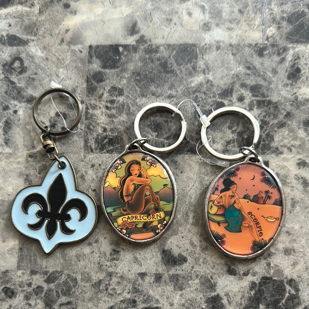 Zodiac Keychain  - Capricorn and Scorpio